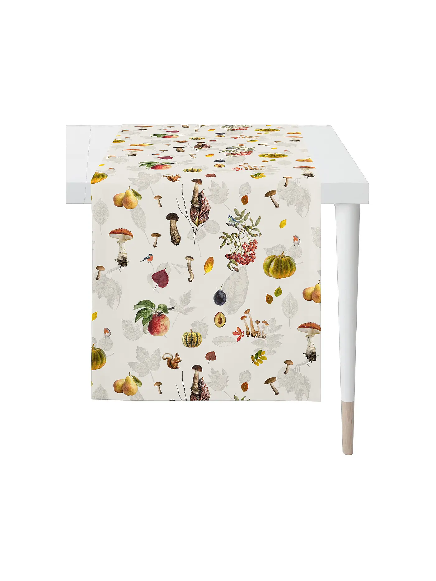 APELT | Tischläufer 140x48cm SEASON Weiss | weiss