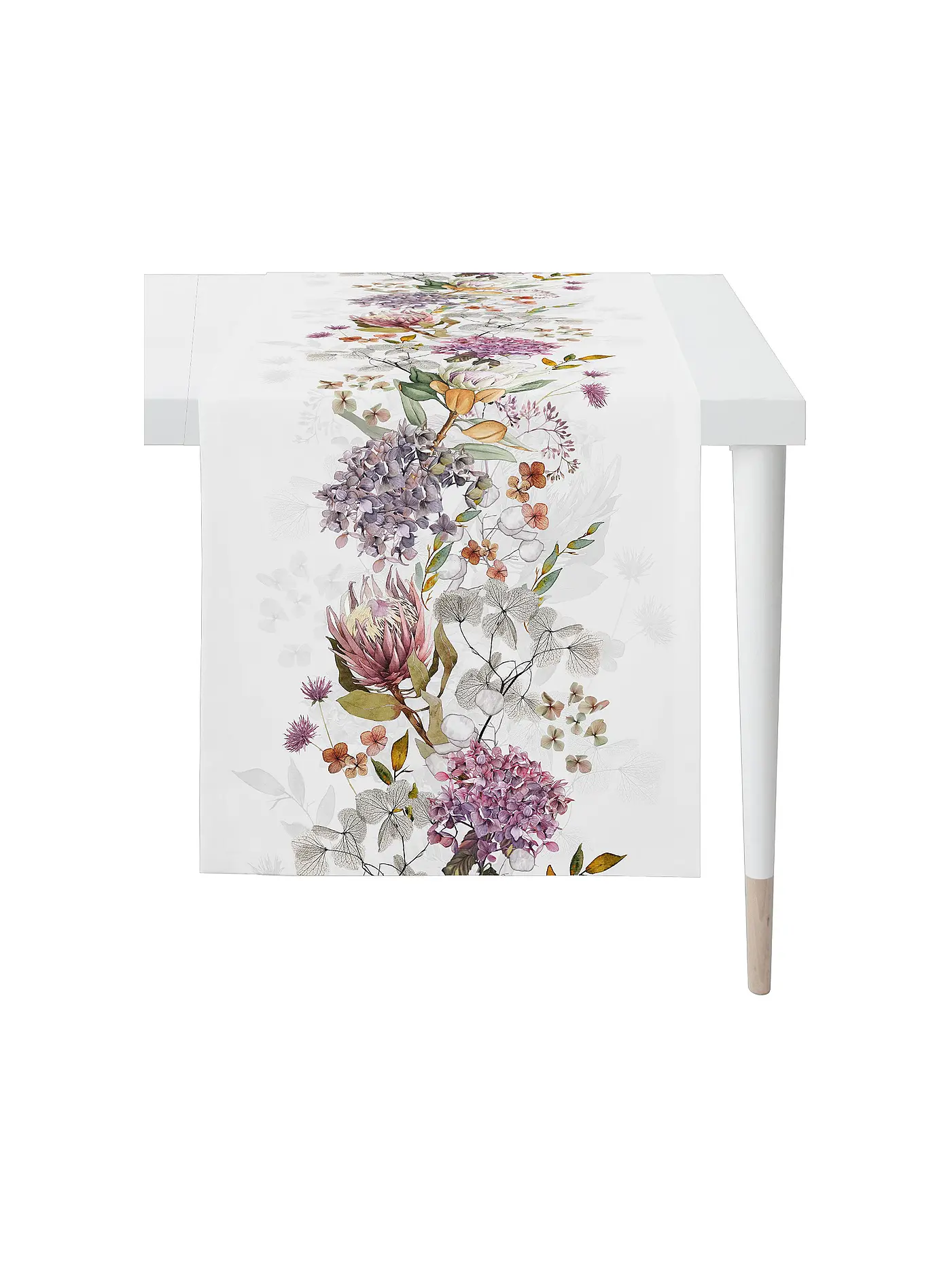 APELT | Tischläufer 140x48cm SEASON Weiss | weiss