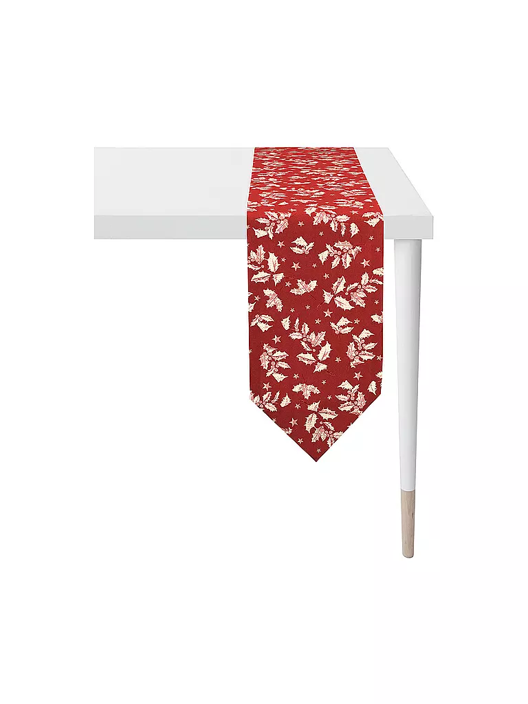 APELT | Weihnachts Tischband 24x175cm Rot | rot