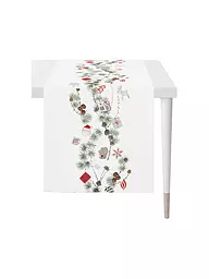 APELT | Weihnachts Tischläufer 140x46cm SEASON Weiss | weiss
