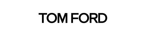 Der Text lautet „TOM FORD“ in fetten schwarzen Großbuchstaben auf weißem Hintergrund.