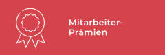 Weiße Strichzeichnung eines Preisbandes neben dem deutschen Text "Mitarbeiter-Prämien" auf rotem Hintergrund.