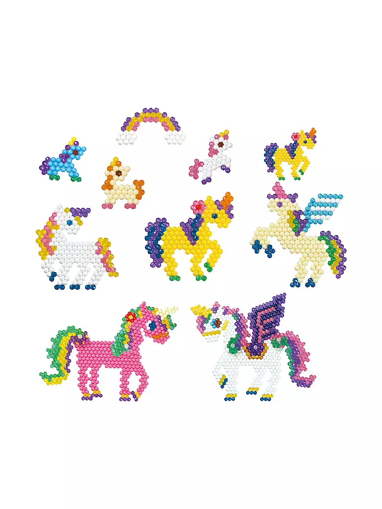 AQUABEADS | Bastelset - Zauberhaftes Einhorn-Set | transparent