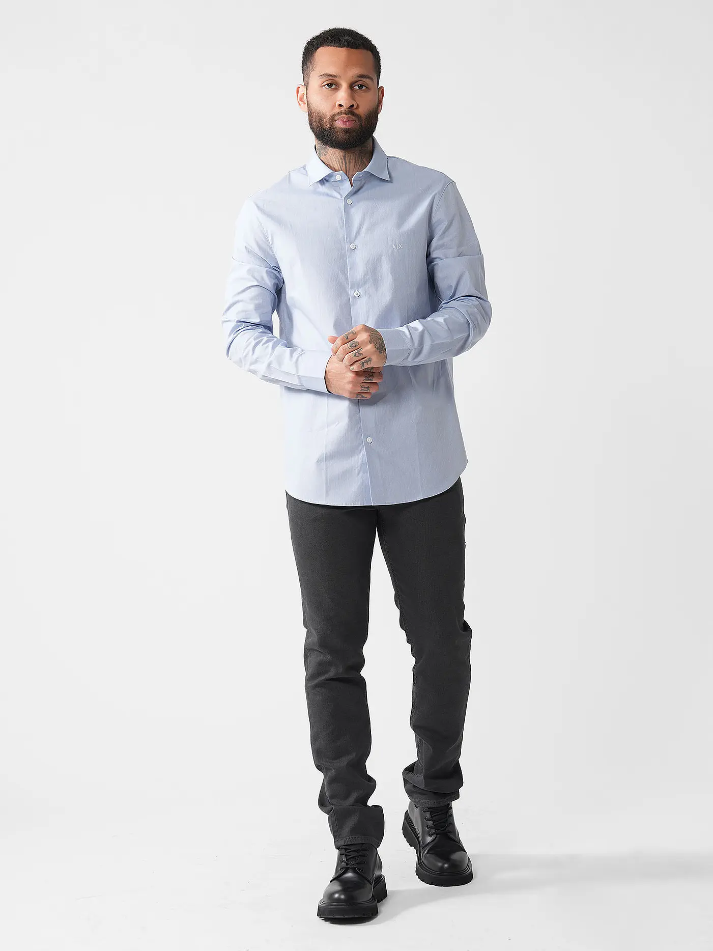 ARMANI EXCHANGE | Hemd Slim Fit  | hellblau
