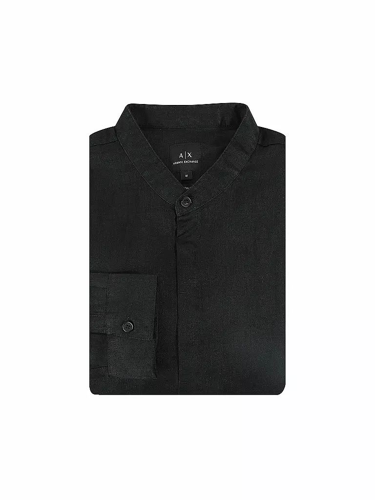 ARMANI EXCHANGE | Leinenhemd | schwarz