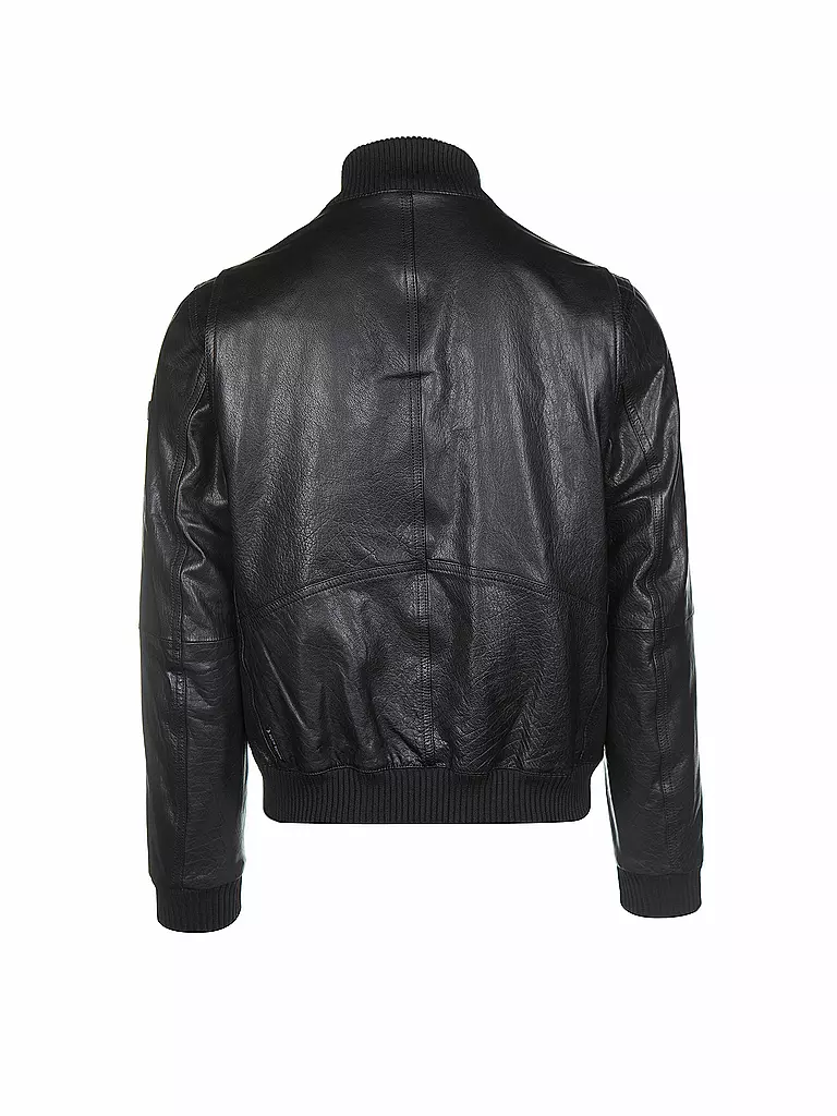 ARMANI JEANS | Lederjacke | schwarz