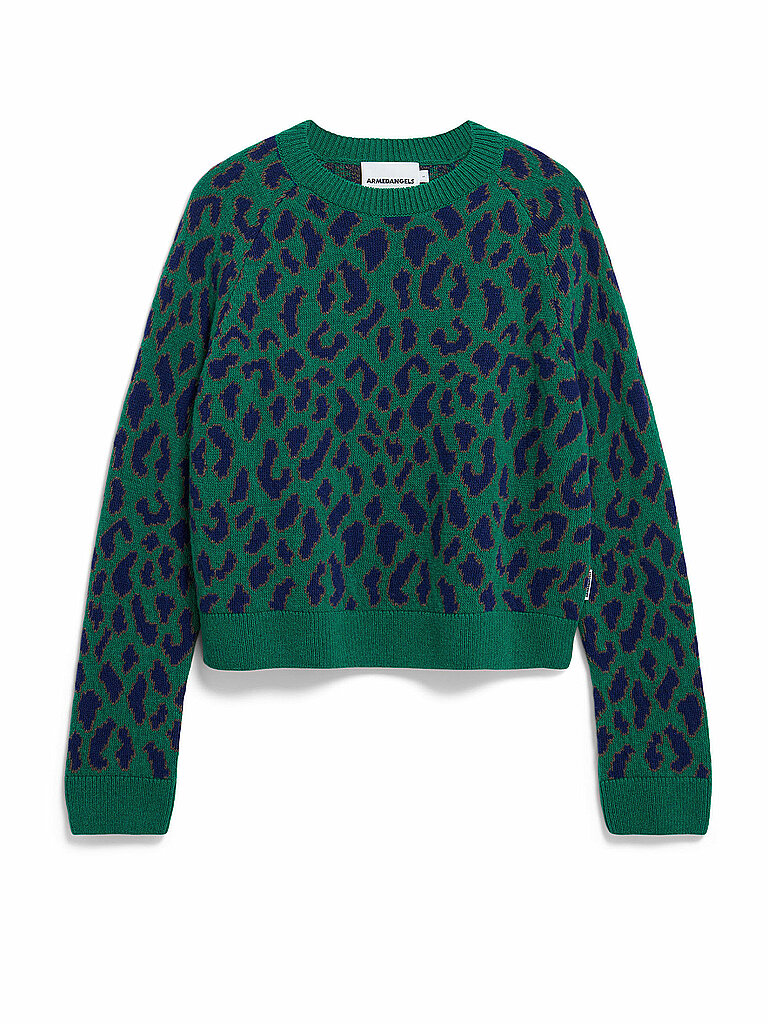 ARMEDANGELS Pullover DILIRIAA LEOPAA grün | L