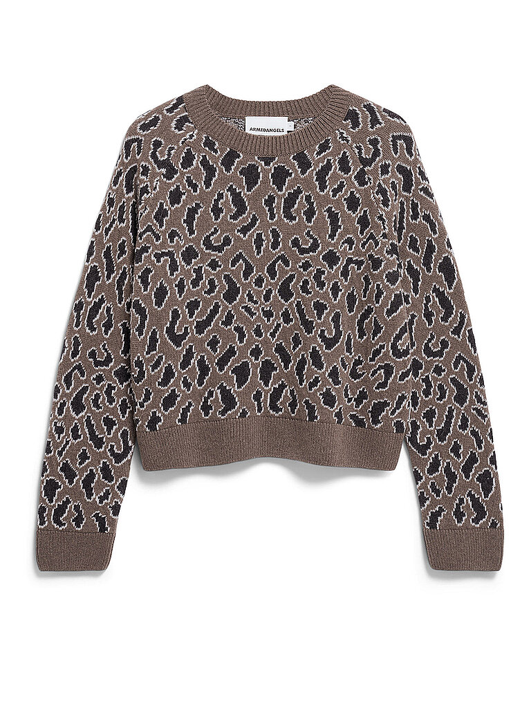 ARMEDANGELS Pullover DILIRIAA LEOPAA camel | L