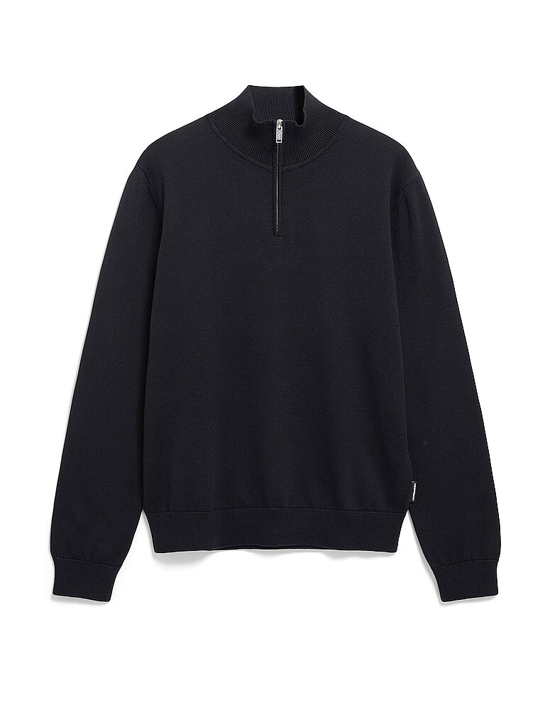 ARMEDANGELS Troyer Pullover FAABES schwarz | L