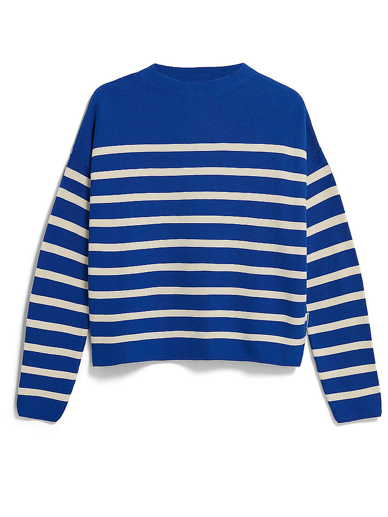 ARMEDANGELS Pullover MERINAA blau | L