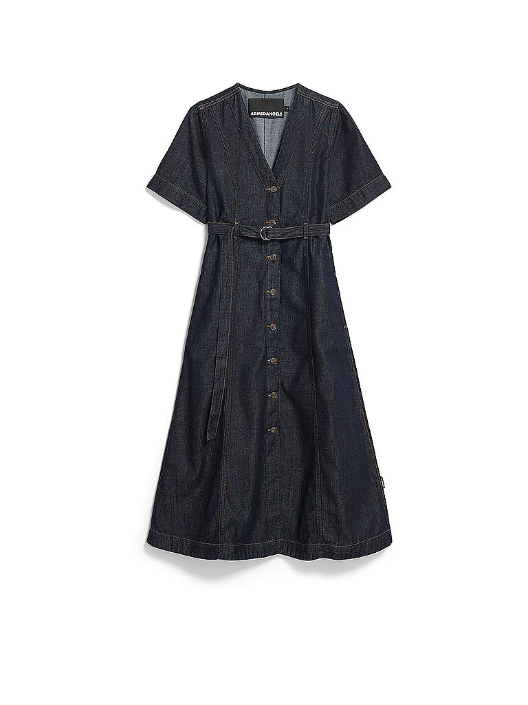 ARMEDANGELS Midikleid dunkelblau | L