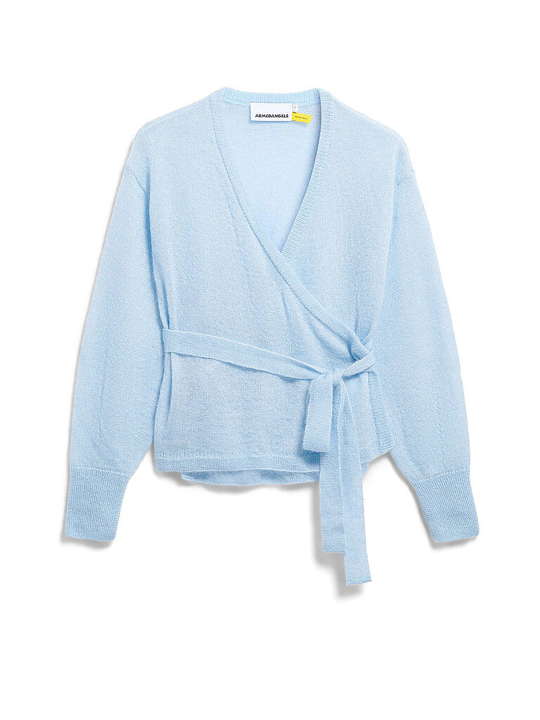 ARMEDANGELS Strickjacke hellblau | L