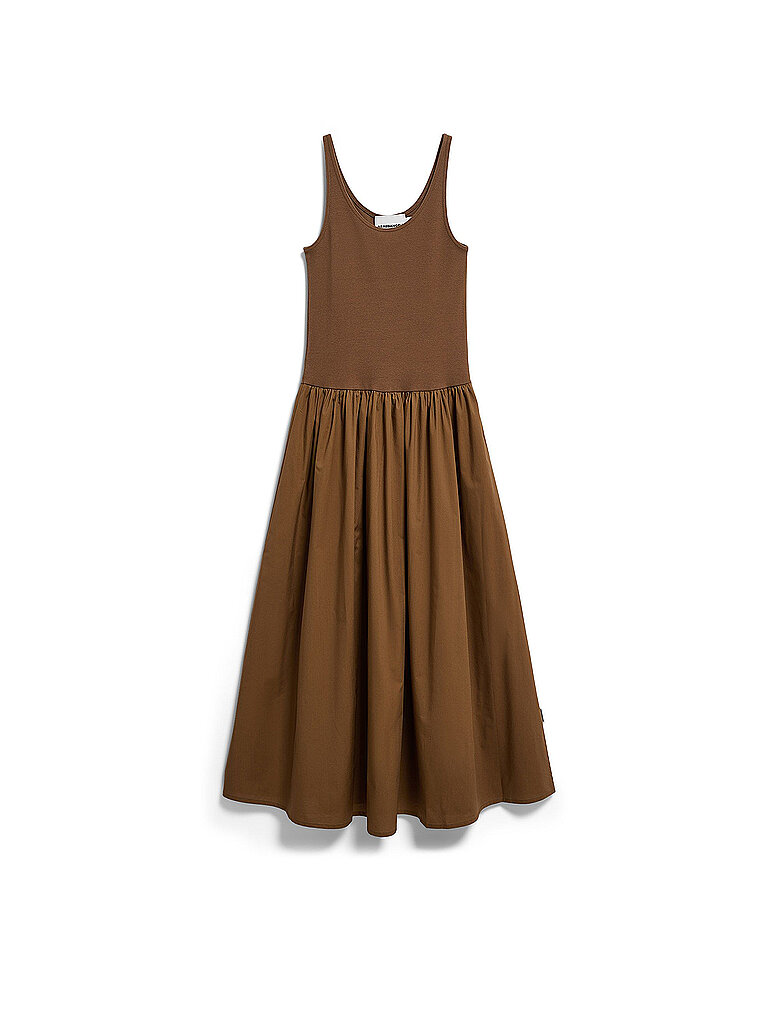 ARMEDANGELS Midikleid braun | S