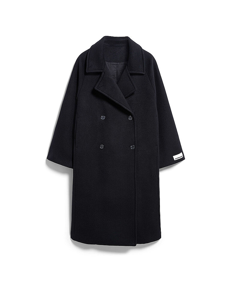 ARMEDANGELS Wollmantel schwarz | XL