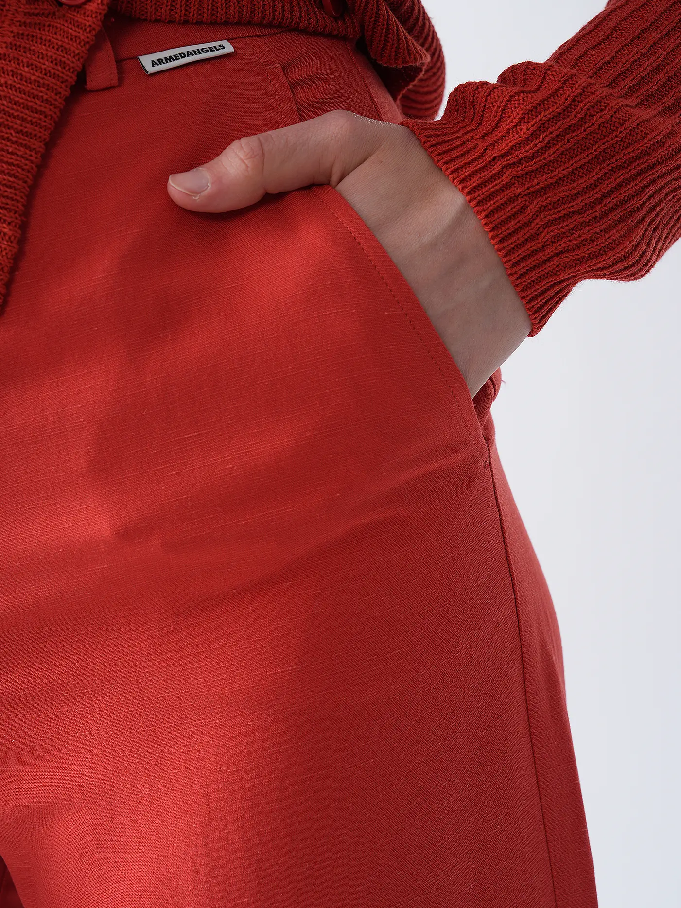 ARMEDANGELS | Businesshose 7/8 CAARUNUS | rot