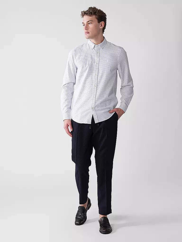ARMEDANGELS | Hemd Casual Fit QUAASA STRIPES | weiss