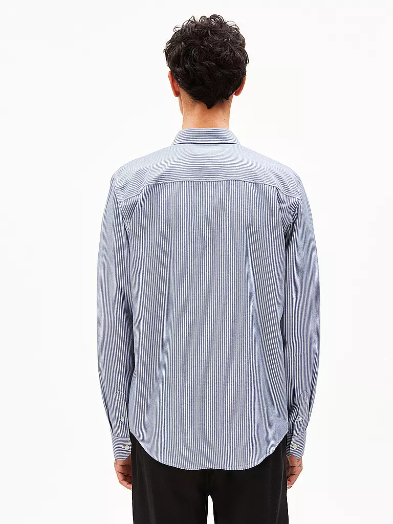 ARMEDANGELS | Hemd Casual Fit QUAASA STRIPES | weiss