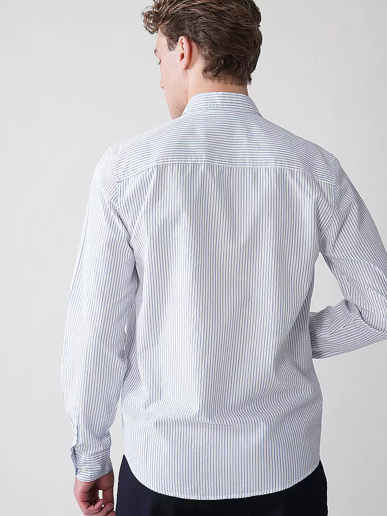 ARMEDANGELS | Hemd Casual Fit QUAASA STRIPES | blau