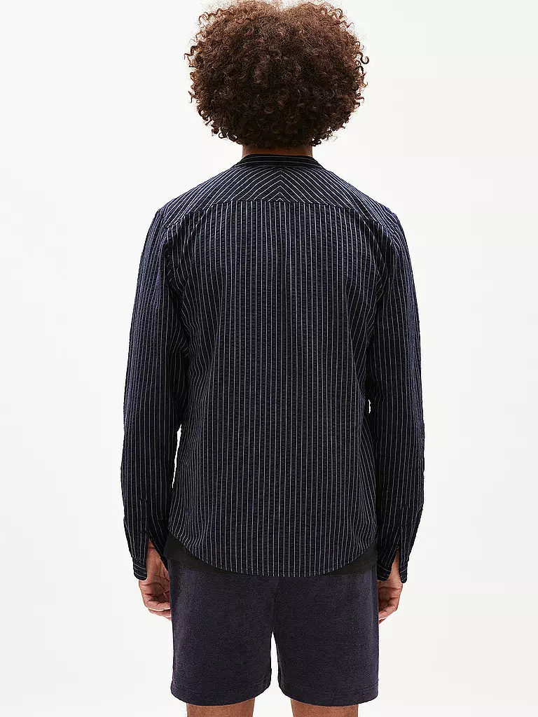 ARMEDANGELS | Hemd Relaxed Fit Jaacko Stripe | blau