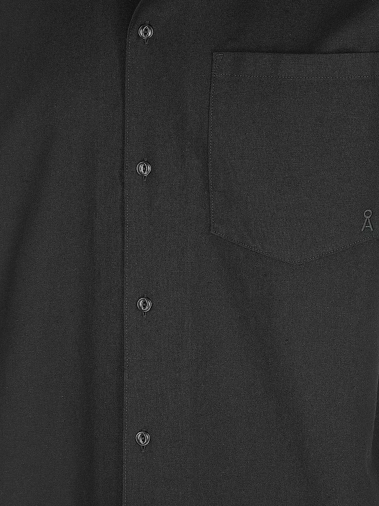 ARMEDANGELS | Hemd Relaxed Fit Lovdaag Linen | schwarz