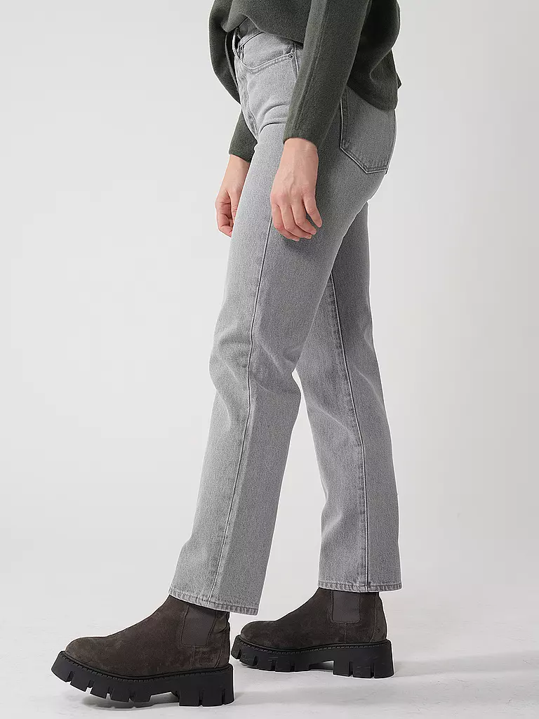 ARMEDANGELS | High Waist Jeans Regular Fit AAIKALA | hellgrau