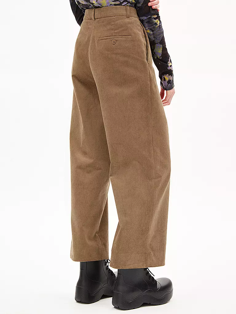 ARMEDANGELS | Hose Wide Leg JAALMA CORDUROY 7/8 | schwarz