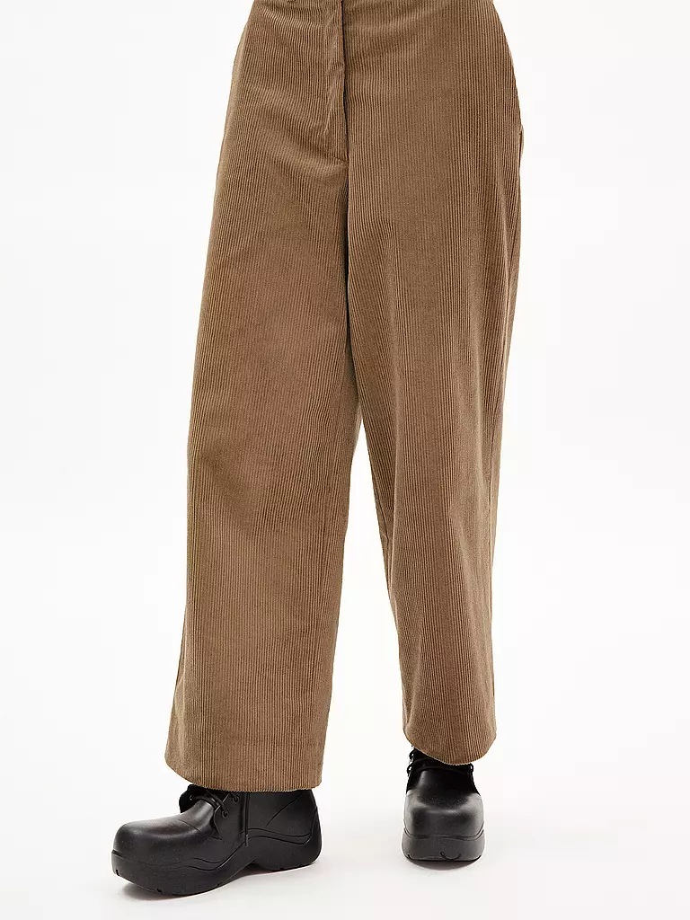 ARMEDANGELS | Hose Wide Leg JAALMA CORDUROY 7/8 | schwarz