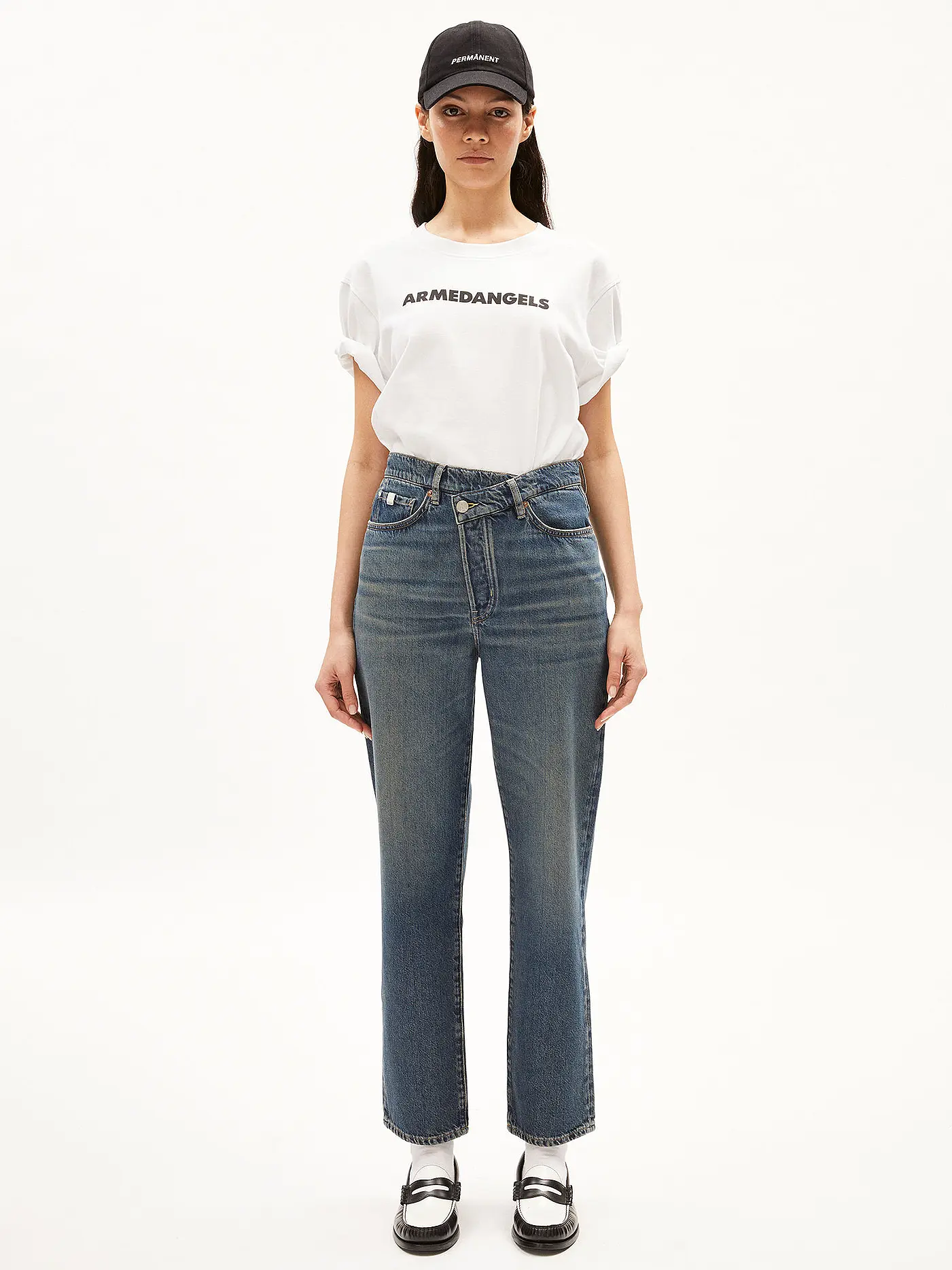 ARMEDANGELS | Jeans Straight Fit 7/8  AAIKALA | blau