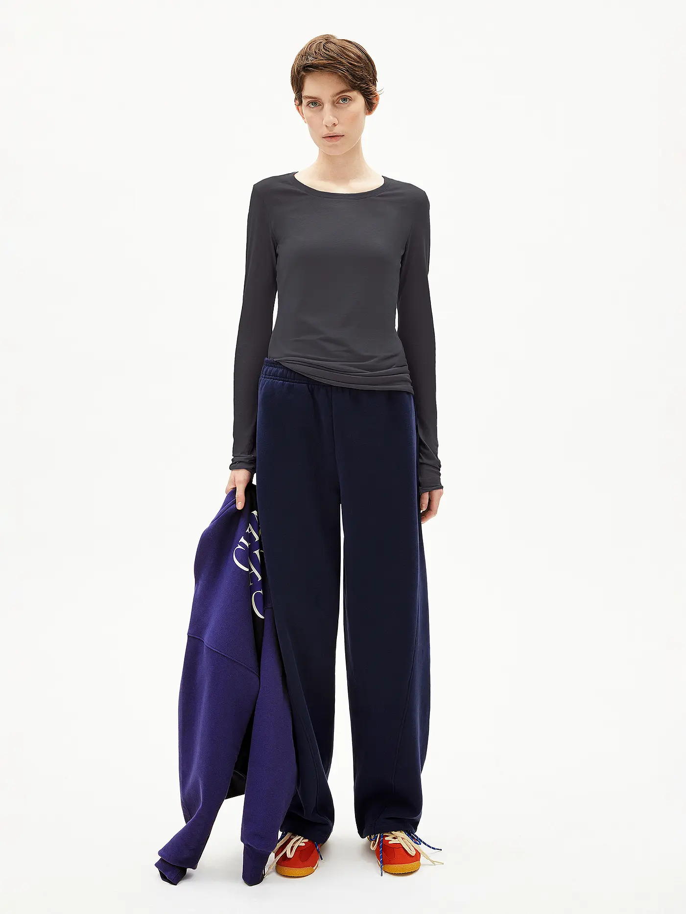 ARMEDANGELS | Langarmshirt EINIAARA | grau