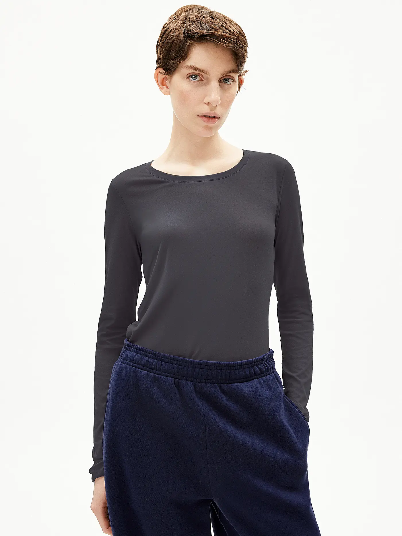 ARMEDANGELS | Langarmshirt EINIAARA | grau