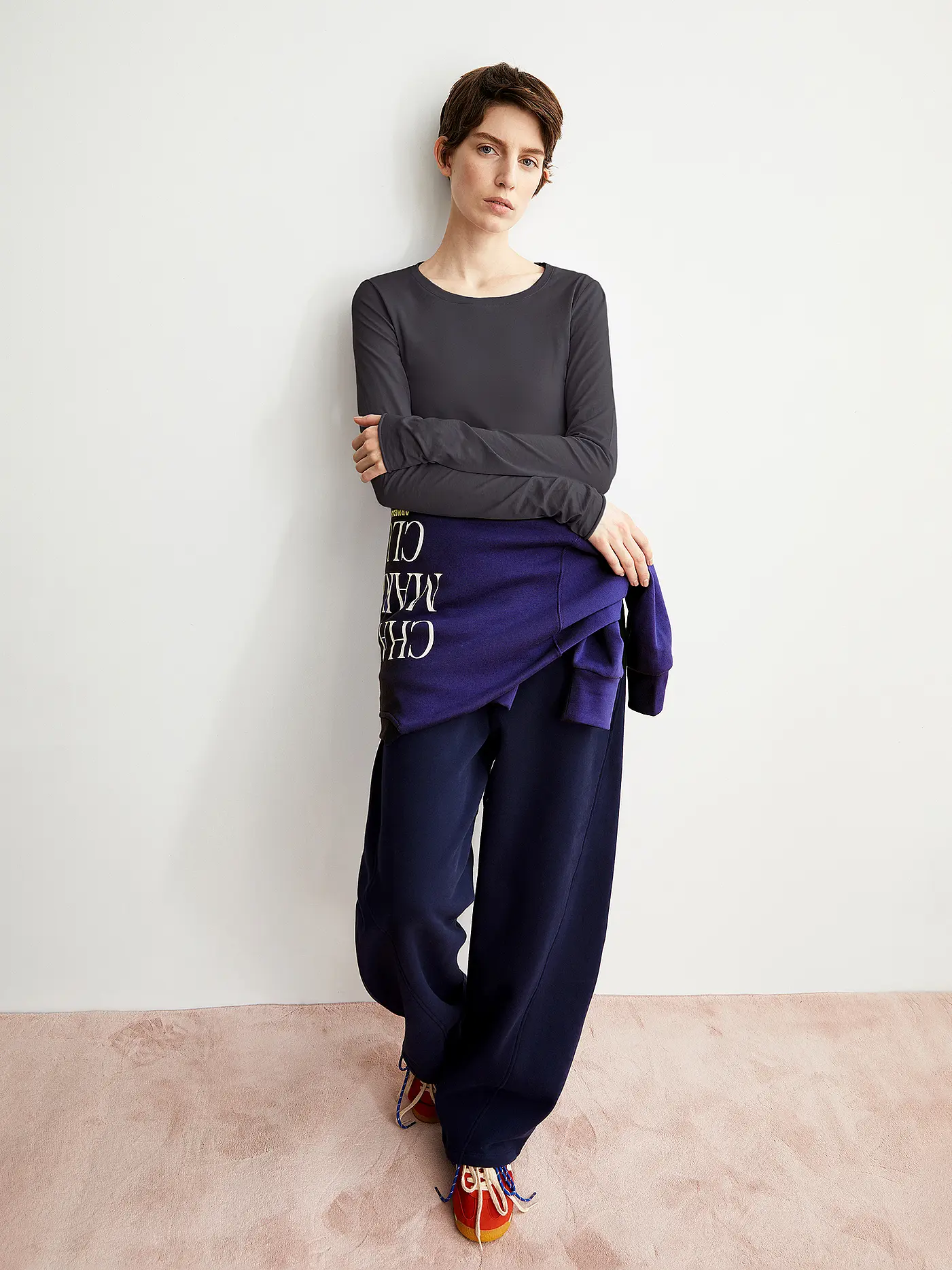 ARMEDANGELS | Langarmshirt EINIAARA | grau