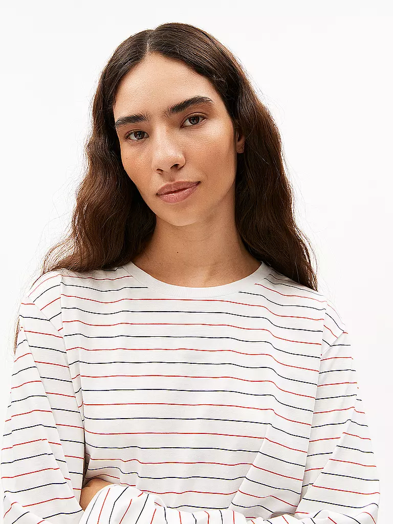 ARMEDANGELS | Langarmshirt FRIJAA FRENCH | weiss