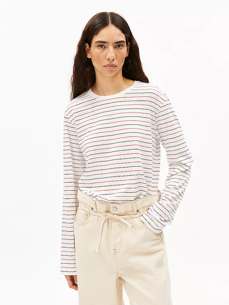 ARMEDANGELS | Langarmshirt FRIJAA FRENCH | weiss