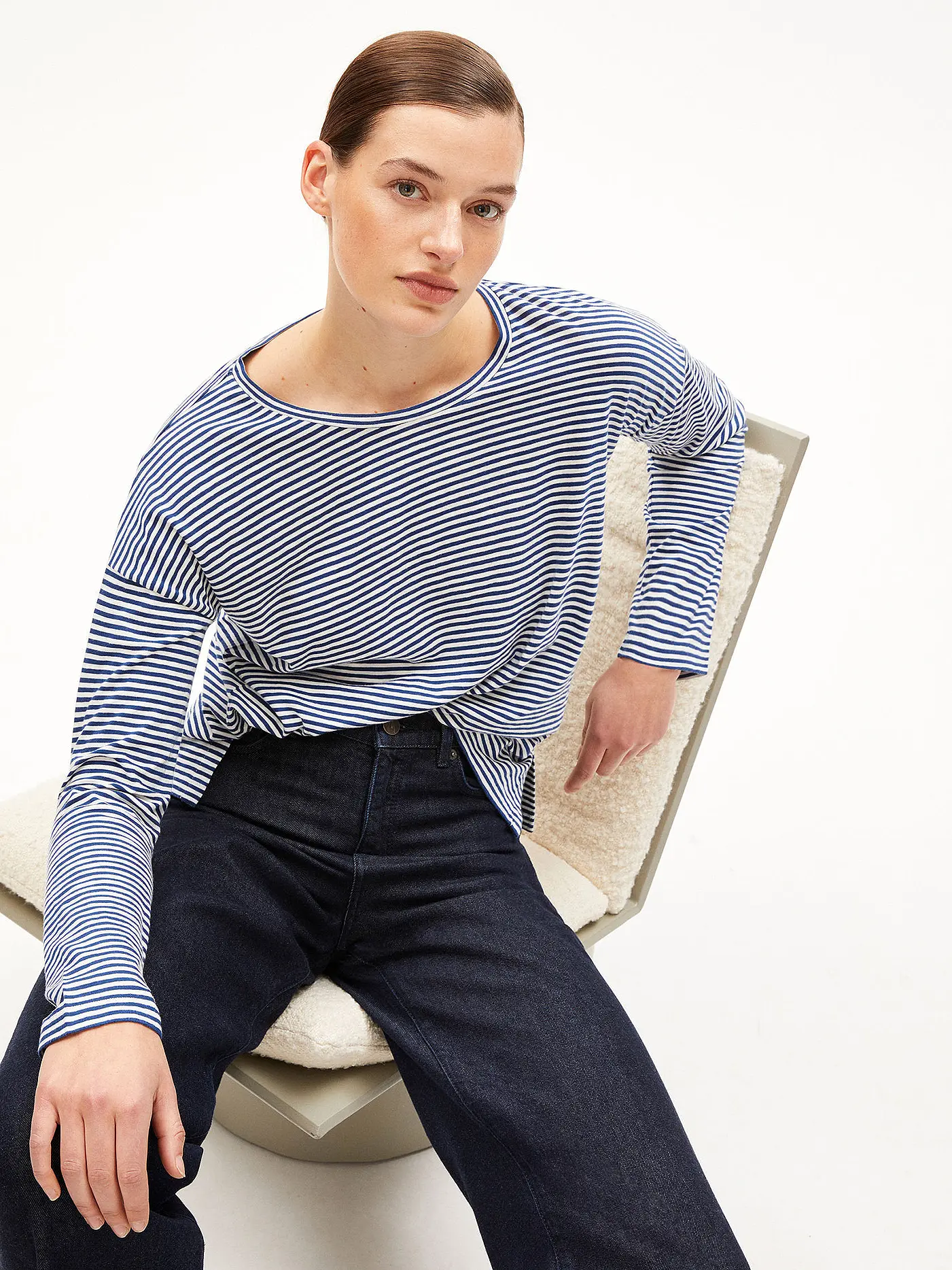 ARMEDANGELS | Langarmshirt XIANAA | blau
