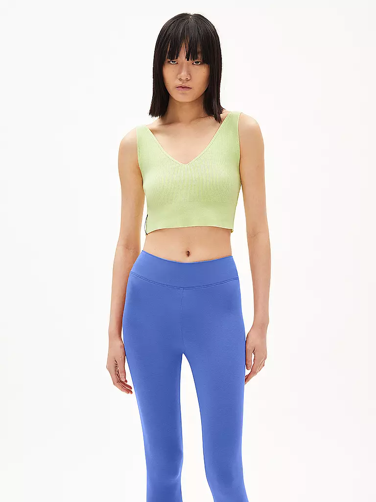 ARMEDANGELS | Lounge Top Cropped Fit TELMAA | hellgrün