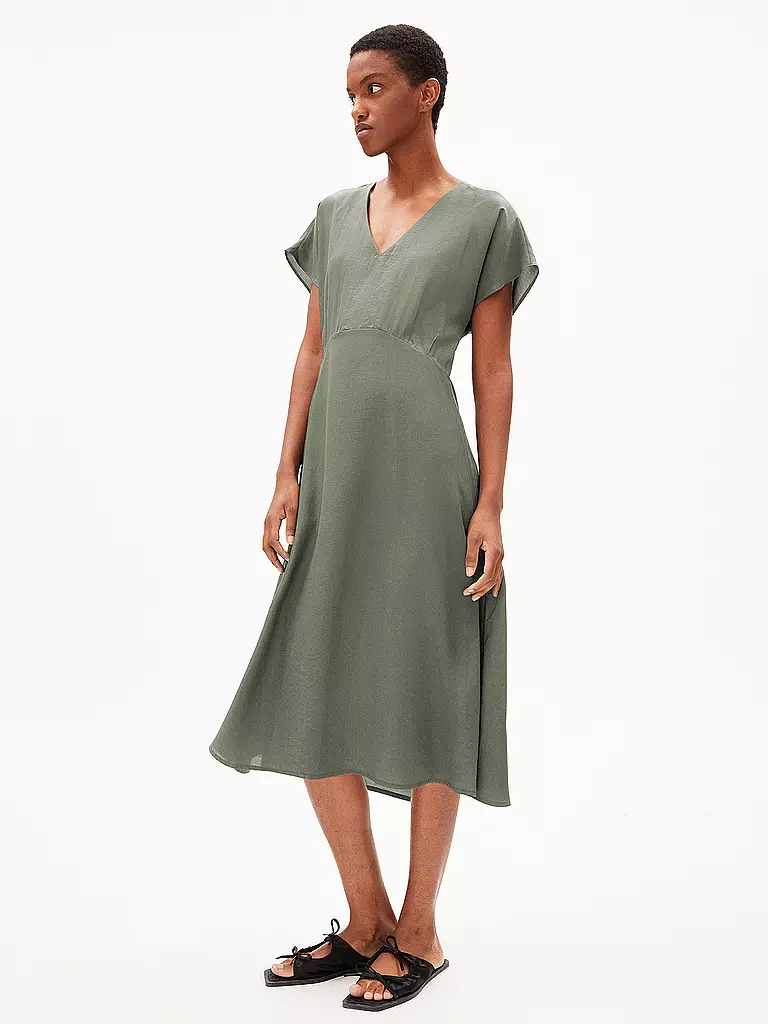 ARMEDANGELS | Midikleid AALBINE | olive