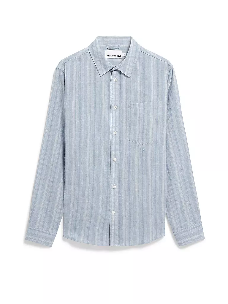ARMEDANGELS | Overshirt FLAAVIEN STRIPES  | blau