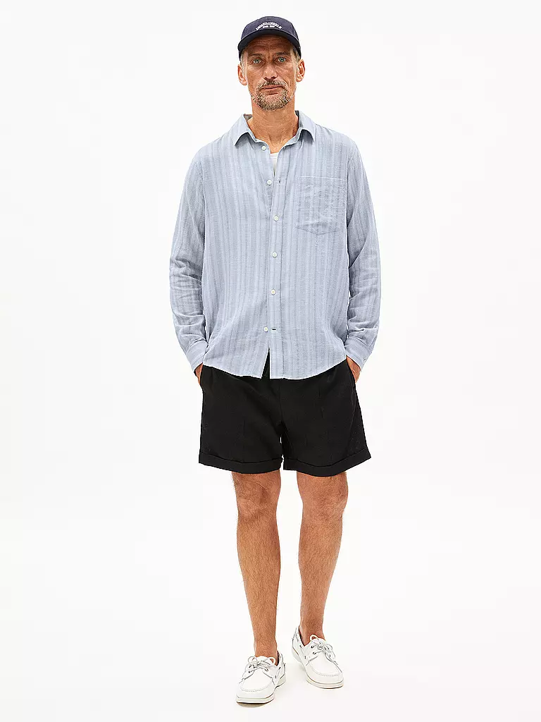 ARMEDANGELS | Overshirt FLAAVIEN STRIPES  | blau