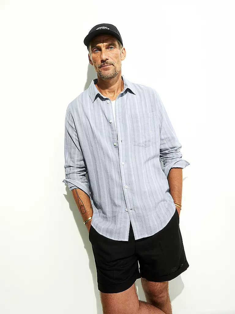 ARMEDANGELS | Overshirt FLAAVIEN STRIPES  | blau