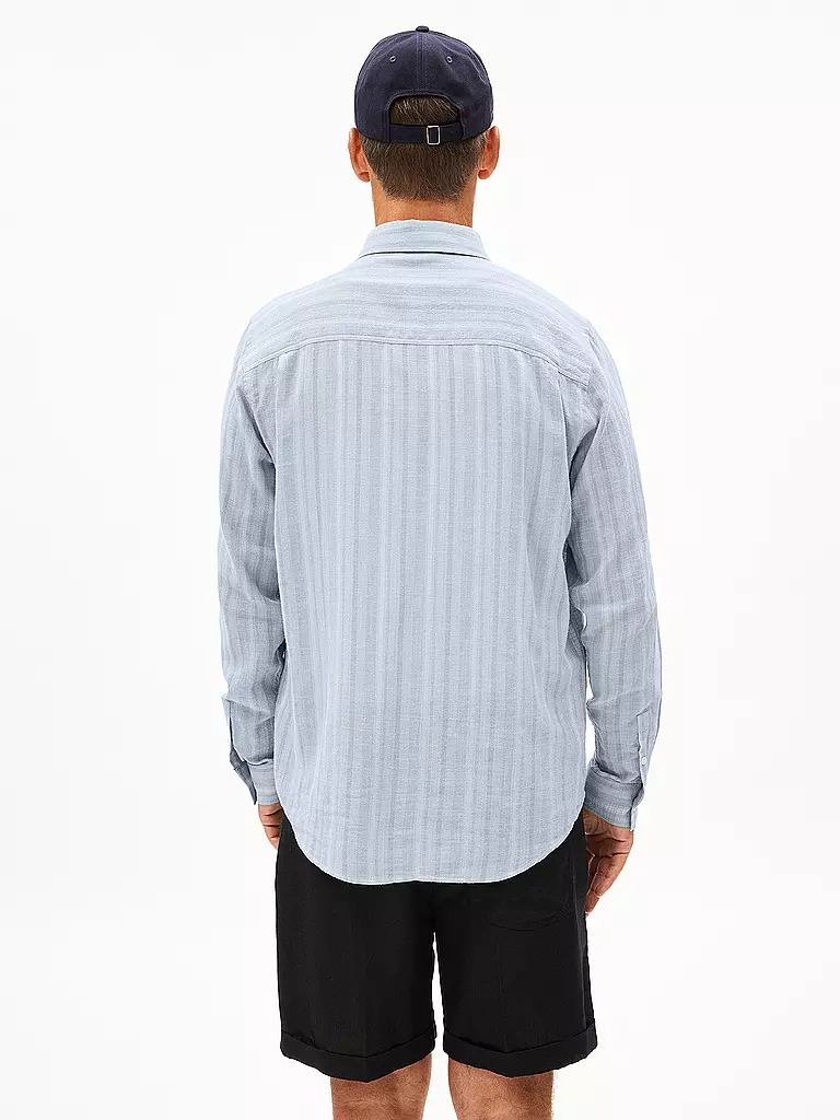 ARMEDANGELS | Overshirt FLAAVIEN STRIPES | blau