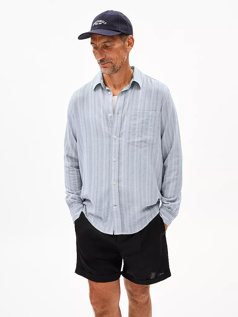 ARMEDANGELS | Overshirt FLAAVIEN STRIPES | blau