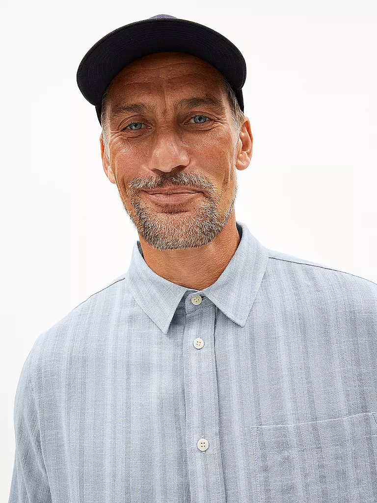 ARMEDANGELS | Overshirt FLAAVIEN STRIPES | blau