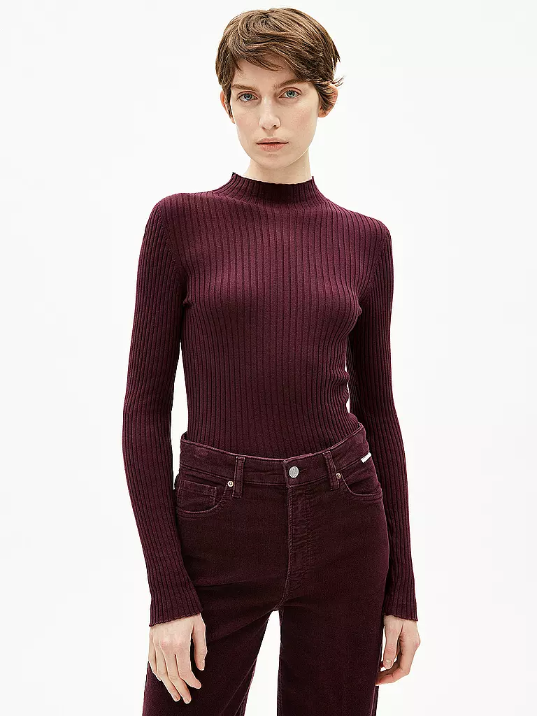 ARMEDANGELS | Pullover ALAANIA | dunkelrot