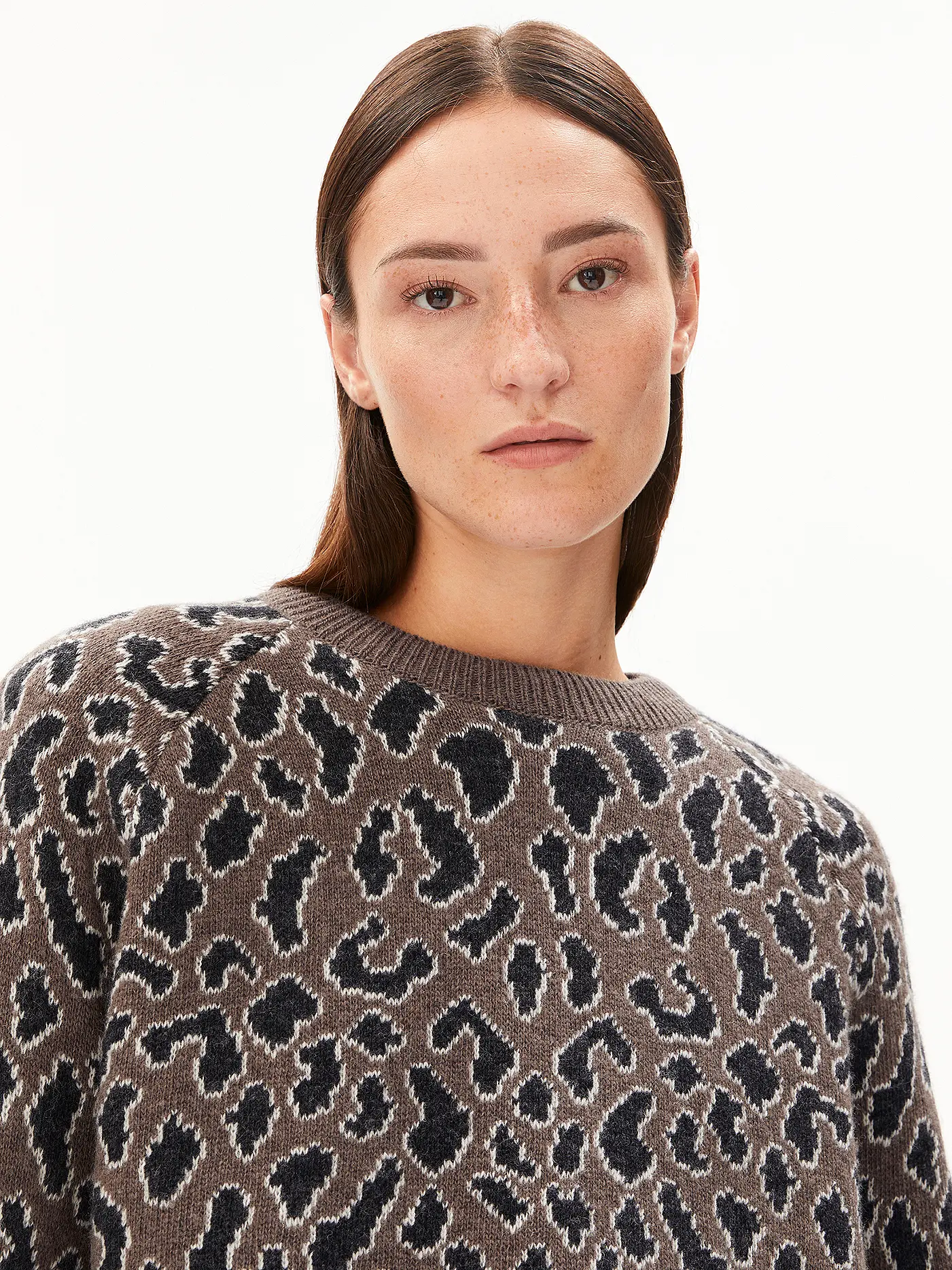 ARMEDANGELS | Pullover DILIRIAA LEOPAA  | camel