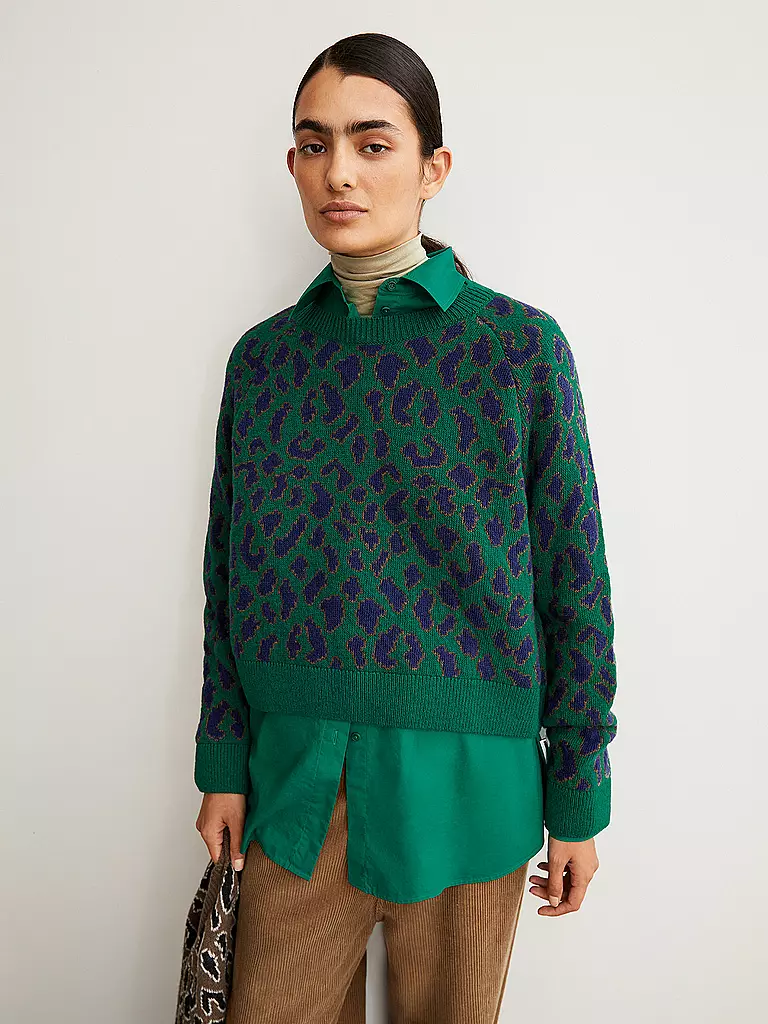ARMEDANGELS | Pullover DILIRIAA LEOPAA | grün