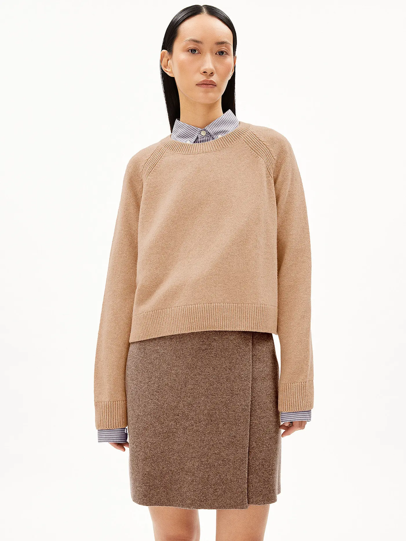 ARMEDANGELS | Pullover DILIRIAA REGLANA | camel