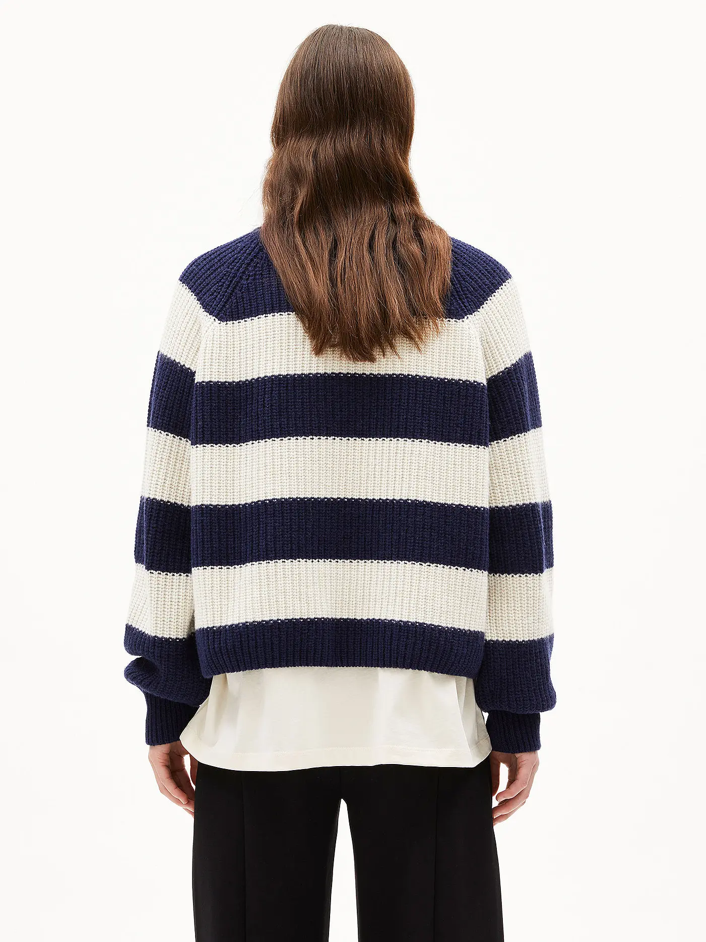 ARMEDANGELS | Pullover KAAGI STRIPES | dunkelblau