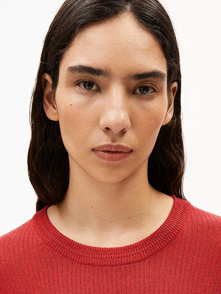 ARMEDANGELS | Pullover LIZAA LINO  | rot