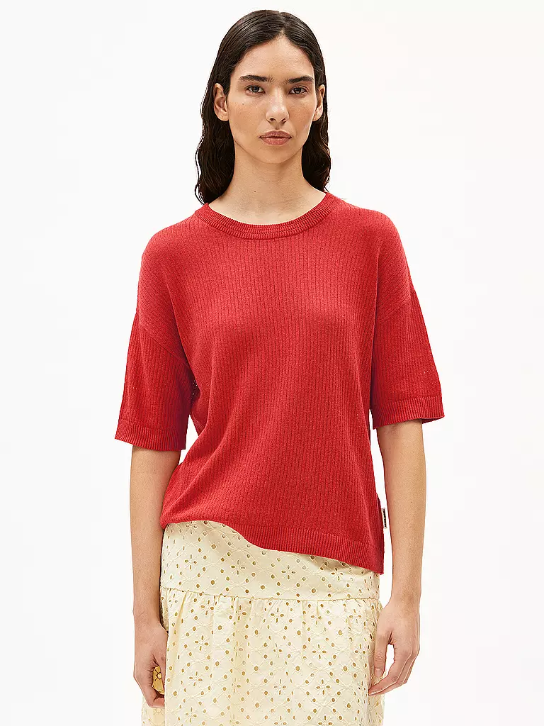 ARMEDANGELS | Pullover LIZAA LINO  | rot