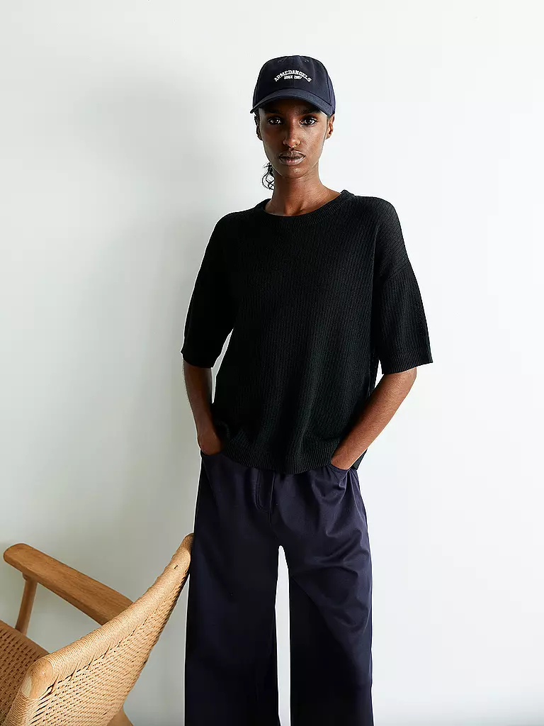 ARMEDANGELS | Pullover LIZAA LINO  | schwarz